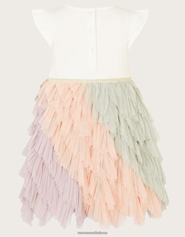 Monsoon Diskotekinė suknelė su kūdikiu drugeliu mergina keli apranga DPXBJ2141