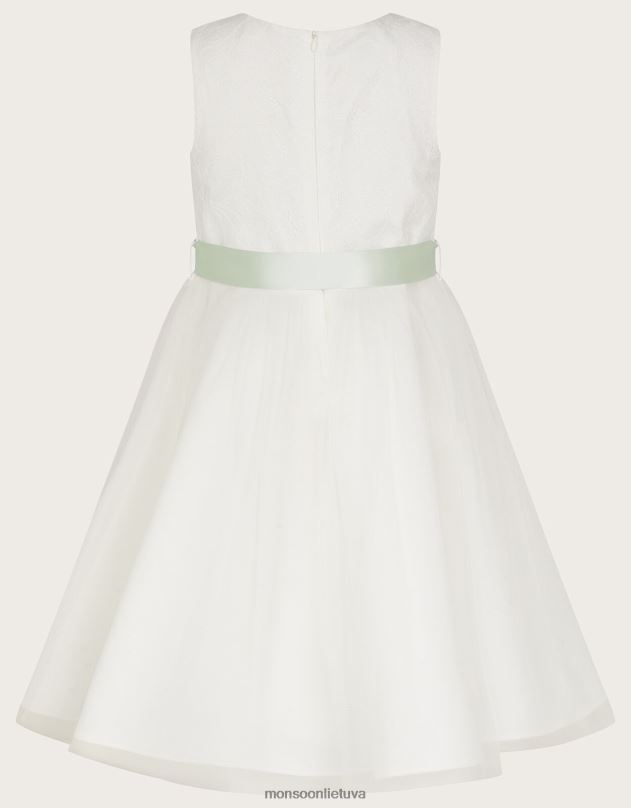 Monsoon Freya 3d akvalanginė pamergių suknelė mergina dramblio kaulo apranga DPXBJ2030