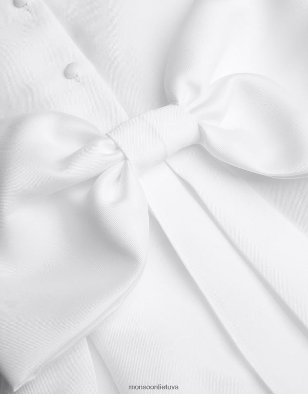 Monsoon Holly Duchess ruoželinis pamergių suknelė mergina dramblio kaulo apranga DPXBJ1875