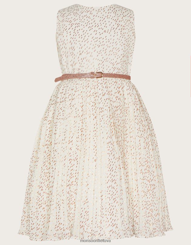 Monsoon Marylin klostuota suknelė mergina dramblio kaulo apranga DPXBJ1574