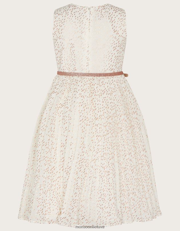 Monsoon Marylin klostuota suknelė mergina dramblio kaulo apranga DPXBJ1574