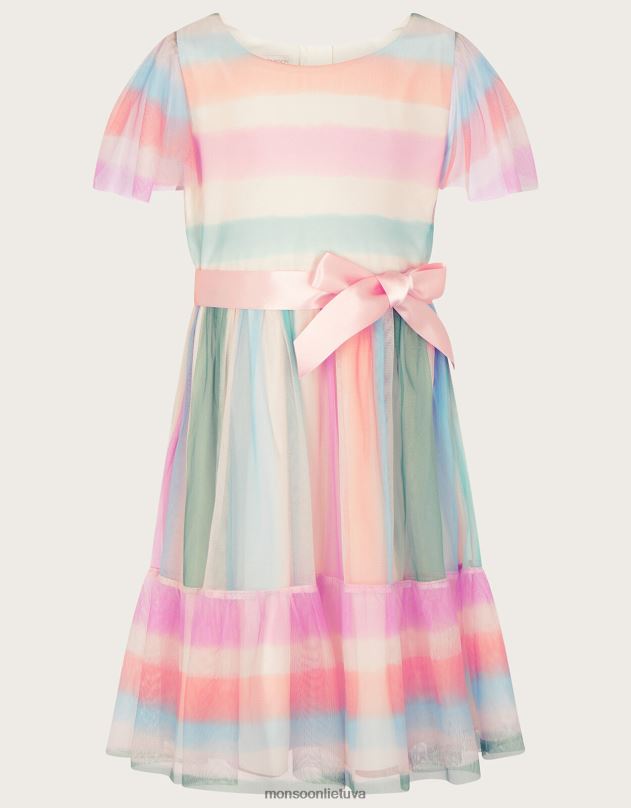 Monsoon Pippa juostelės tiulio suknelė mergina keli apranga DPXBJ1815