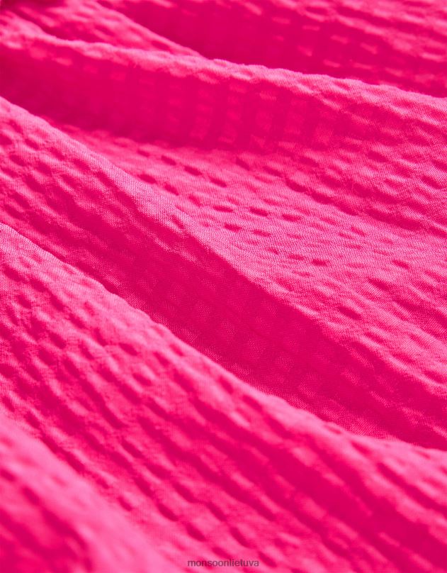 Monsoon Suknelė su raukiniais apykakle mergina rožinė (šviesiai rožinė) apranga DPXBJ1757