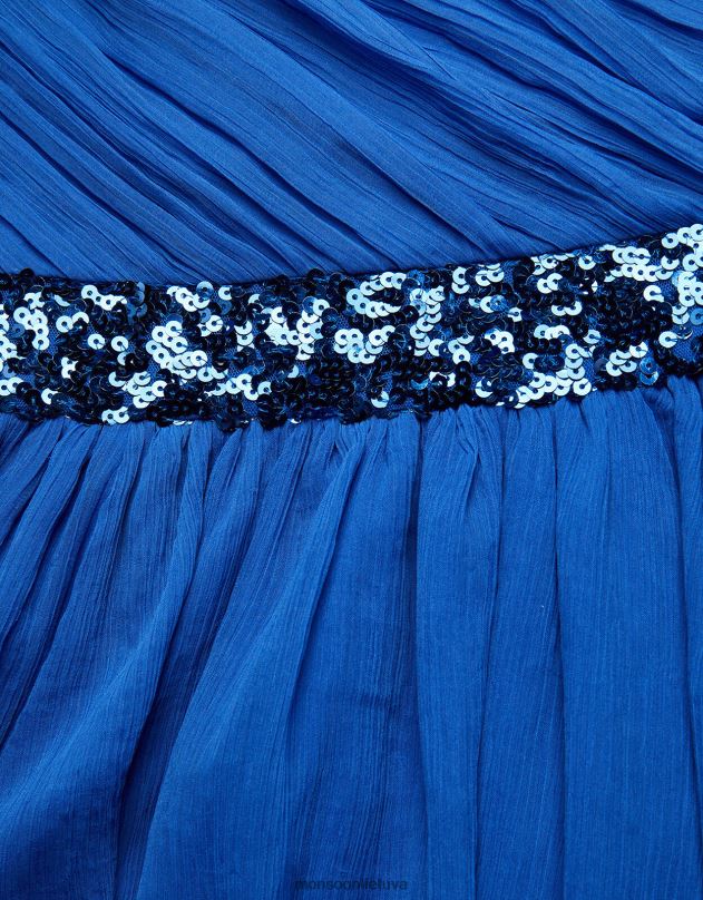 Monsoon abigail išleistuvių suknelė ant vieno peties mergina mėlyna apranga DPXBJ2002