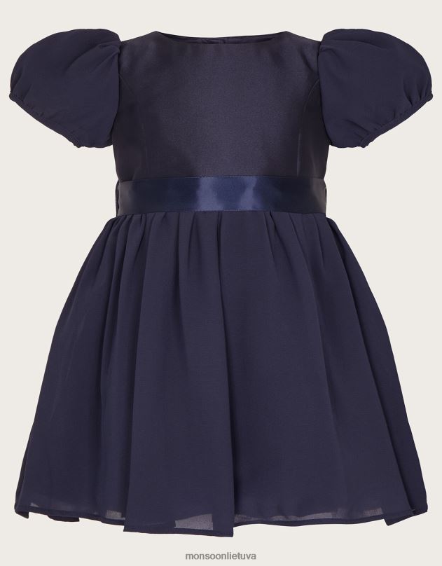Monsoon baby cherish šifoninė pamergių suknelė mergina mėlyna (navy) apranga DPXBJ2121
