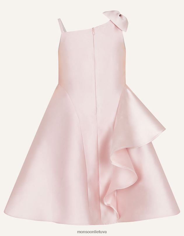 Monsoon bonnie bow suknelė vieną petį mergina rožinė (tamsiai rožinė) apranga DPXBJ2025