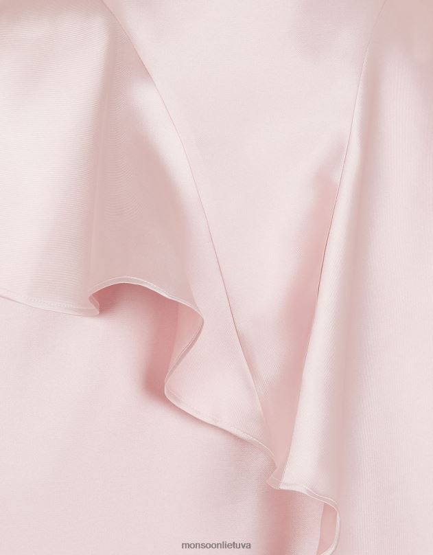 Monsoon bonnie bow suknelė vieną petį mergina rožinė (tamsiai rožinė) apranga DPXBJ2025