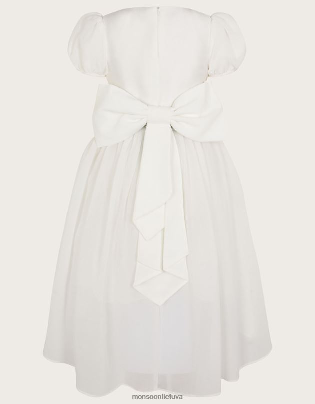 Monsoon branginti pamergių suknelę mergina dramblio kaulo apranga DPXBJ1919