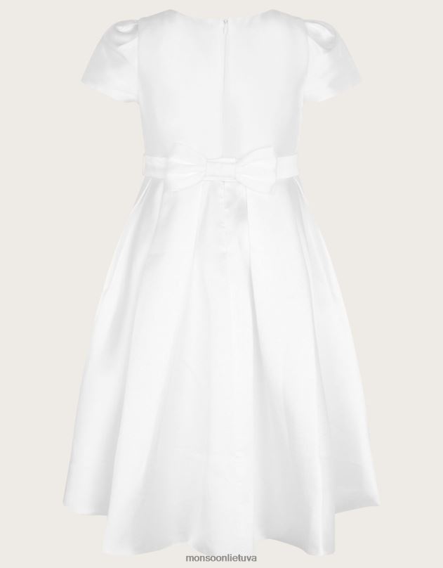 Monsoon henrietos perlu puošta komunijos suknelė mergina baltas apranga DPXBJ1965