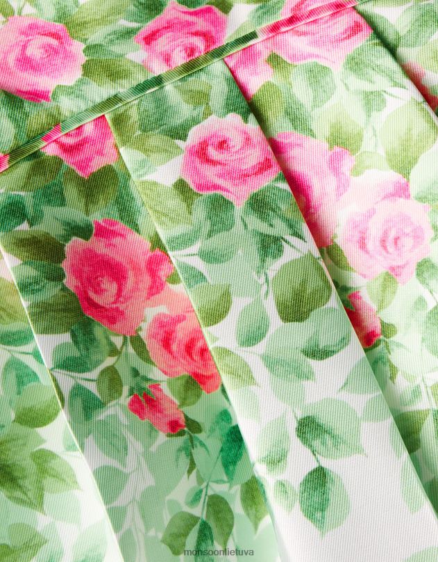 Monsoon kūdikių botanikos raštų rožių hercogienės suknelė mergina dramblio kaulo apranga DPXBJ2099