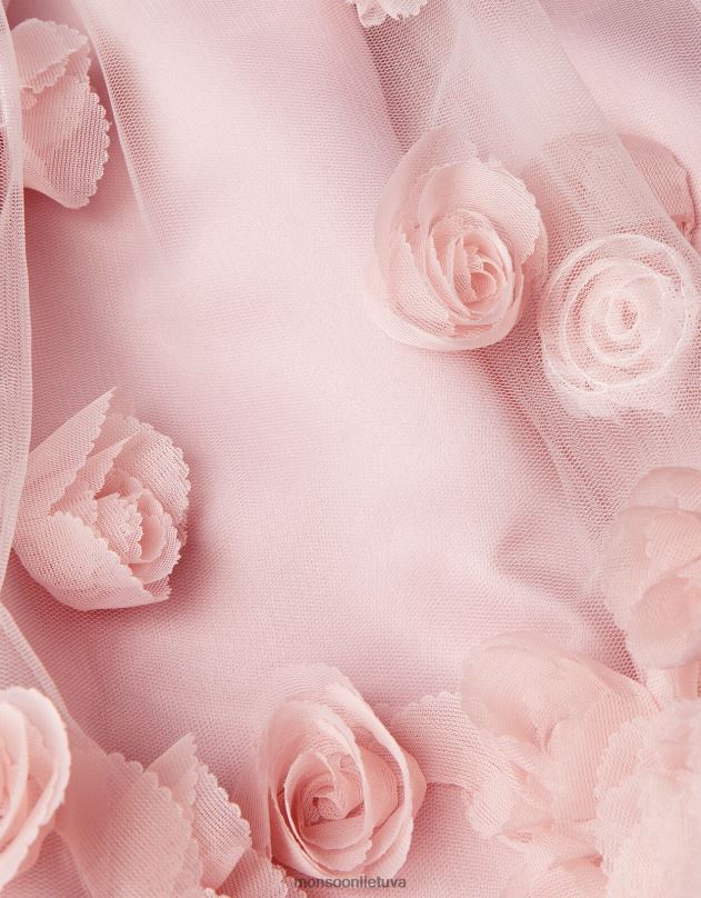 Monsoon kūdikių ianthe suknelė mergina rožinė (tamsiai rožinė) apranga DPXBJ2094