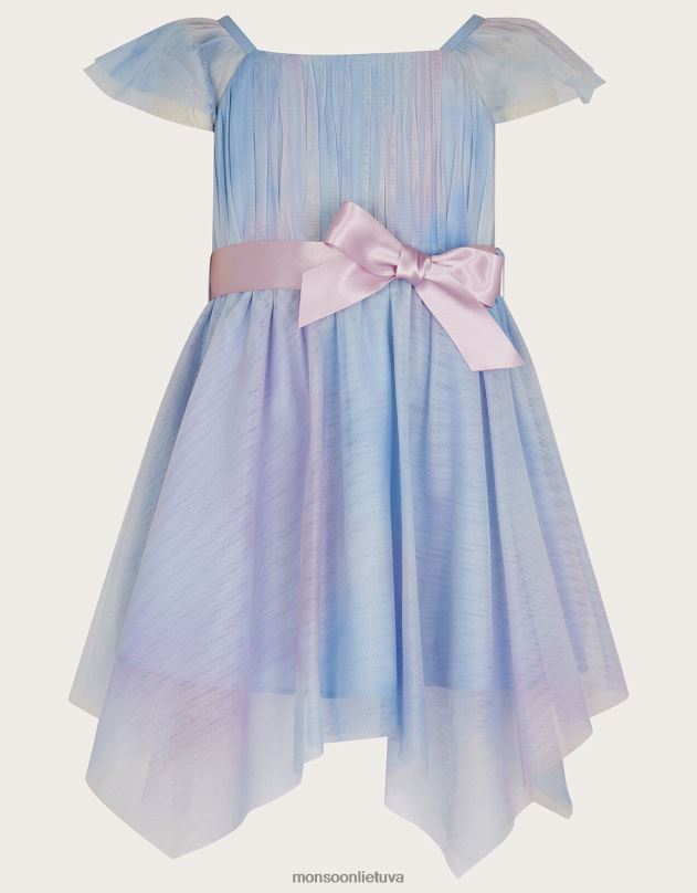 Monsoon kūdikių theodora ombre vakarėlio suknelė mergina keli apranga DPXBJ2093
