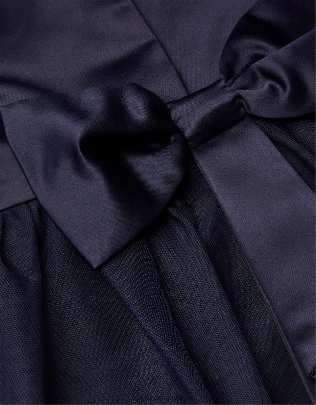 Monsoon kūdikių tiulio pamergių suknelė mergina mėlyna (navy) apranga DPXBJ2146