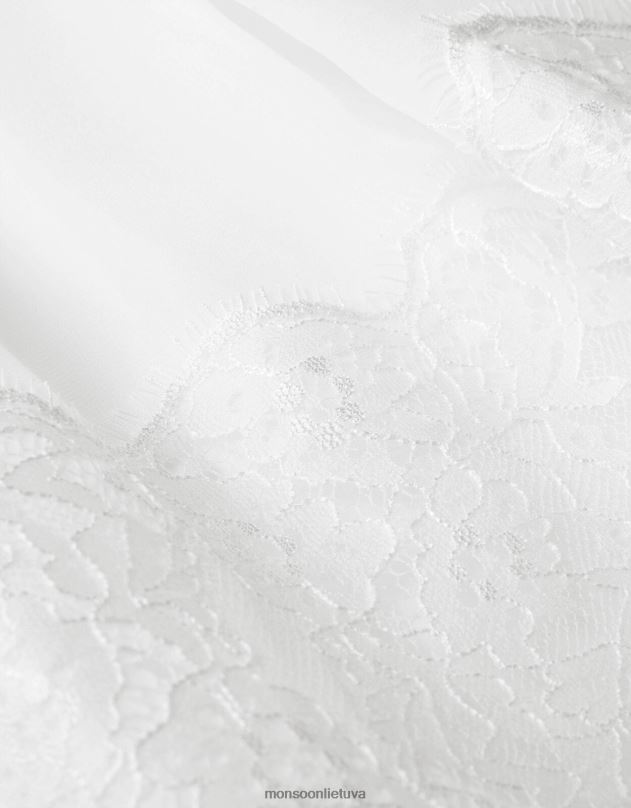 Monsoon kūdikio alovette nėriniuota krikšto suknelė mergina baltas apranga DPXBJ2100