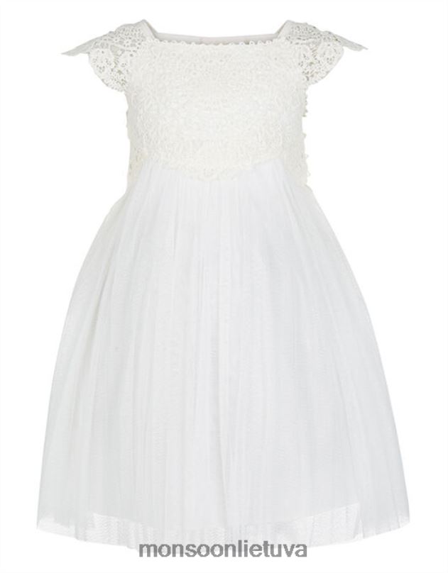 Monsoon kūdikio estella nerta liemenė proginė suknelė mergina dramblio kaulo apranga DPXBJ2183