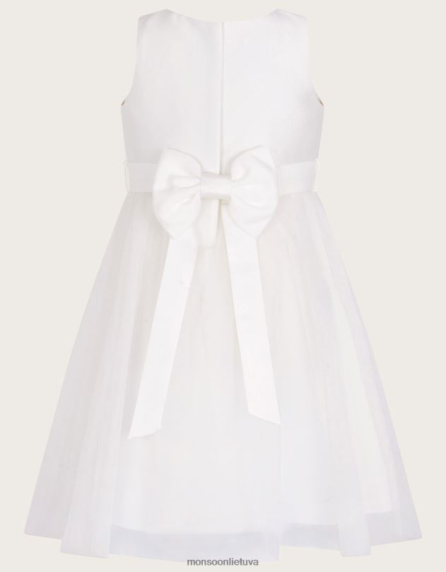 Monsoon kūdikio odette Alice tiulio suknelė mergina dramblio kaulo apranga DPXBJ2050