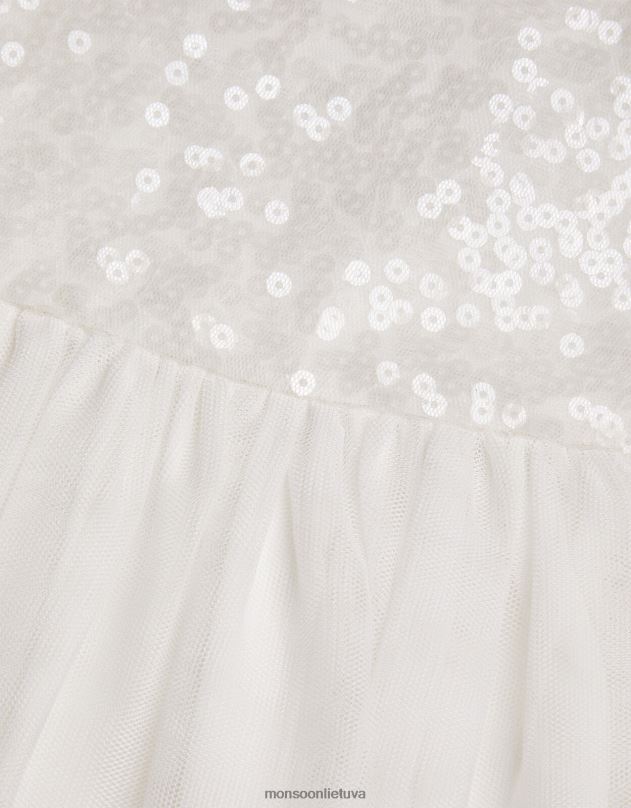 Monsoon kūdikio tiesa su blizgučiais mergina dramblio kaulo apranga DPXBJ2090