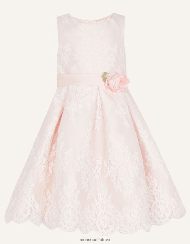 Monsoon lola nėriniuota suknelė mergina rožinis apranga DPXBJ2040