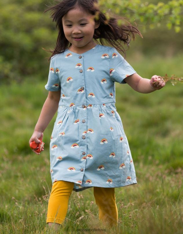 Monsoon maži žali radikalai virš vaivorykštės sagos per suknelę vaikai mėlyna (šviesiai mėlyna) apranga DPXBJ1922