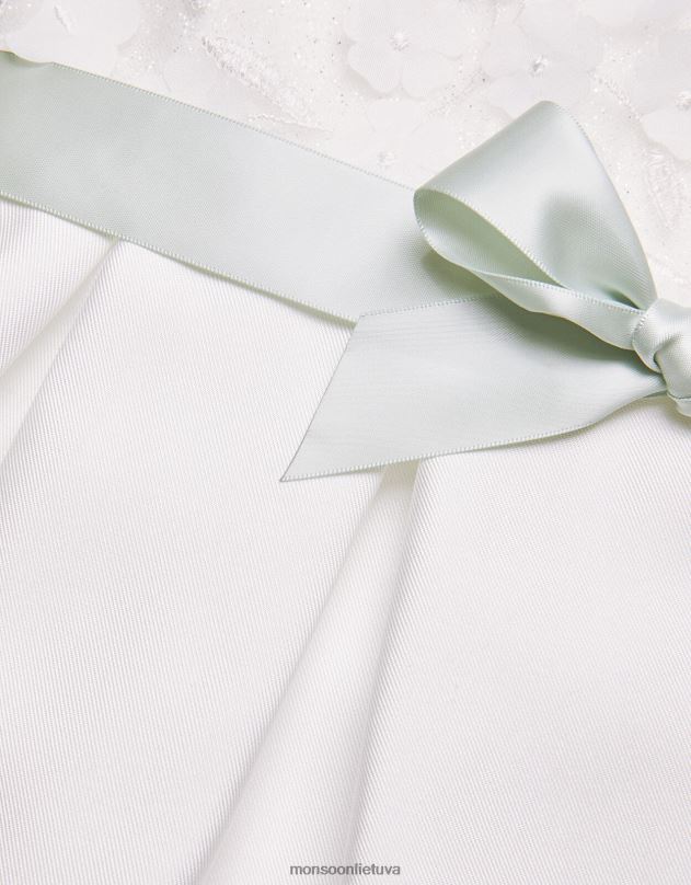 Monsoon mažylė anika pamergės suknelė mergina dramblio kaulo apranga DPXBJ2139