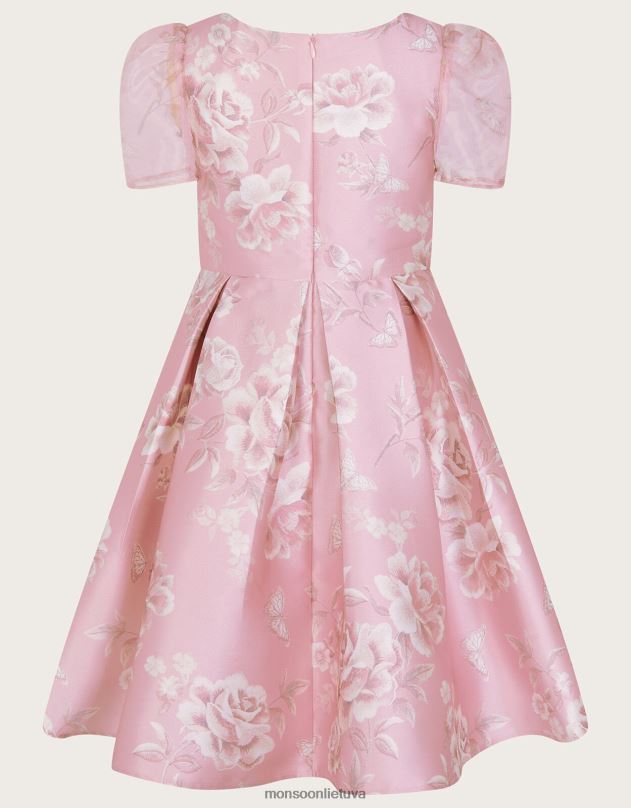 Monsoon marcy roses hercogienės ruoželinė suknelė mergina rožinė (tamsiai rožinė) apranga DPXBJ1578