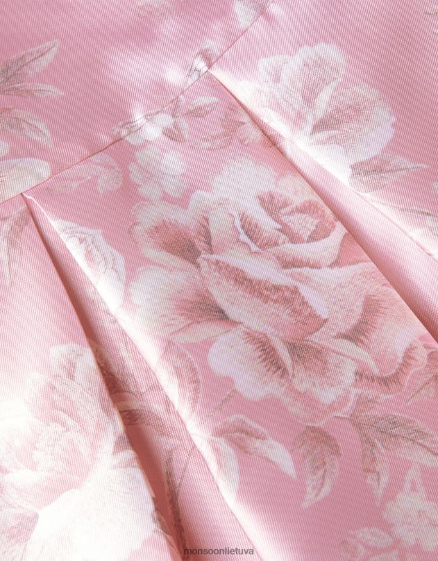 Monsoon marcy roses hercogienės ruoželinė suknelė mergina rožinė (tamsiai rožinė) apranga DPXBJ1578