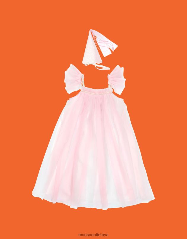 Monsoon meri meri stebuklingos princesės kostiumas vaikai rožinis apranga DPXBJ2636