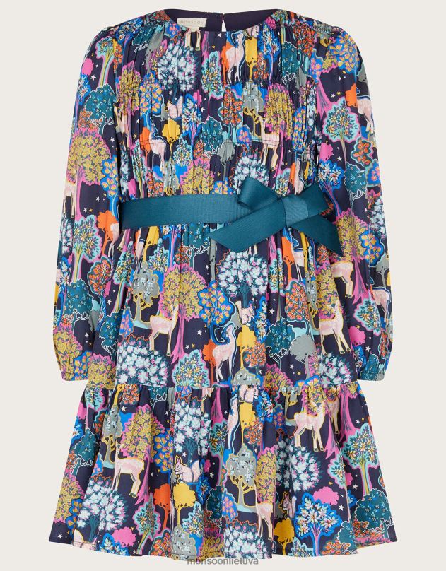 Monsoon miško rašto suknelė mergina mėlyna apranga DPXBJ1738