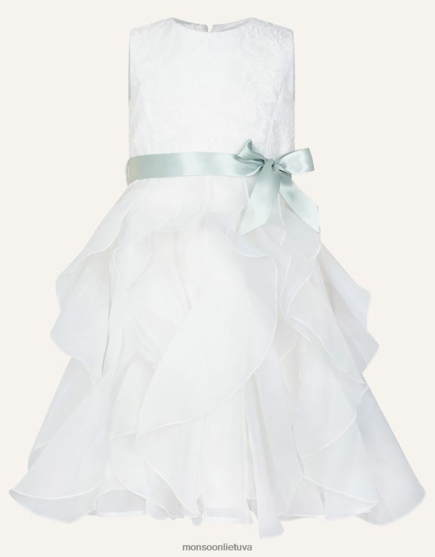 Monsoon nėriniuota suknele mergina dramblio kaulo apranga DPXBJ2036