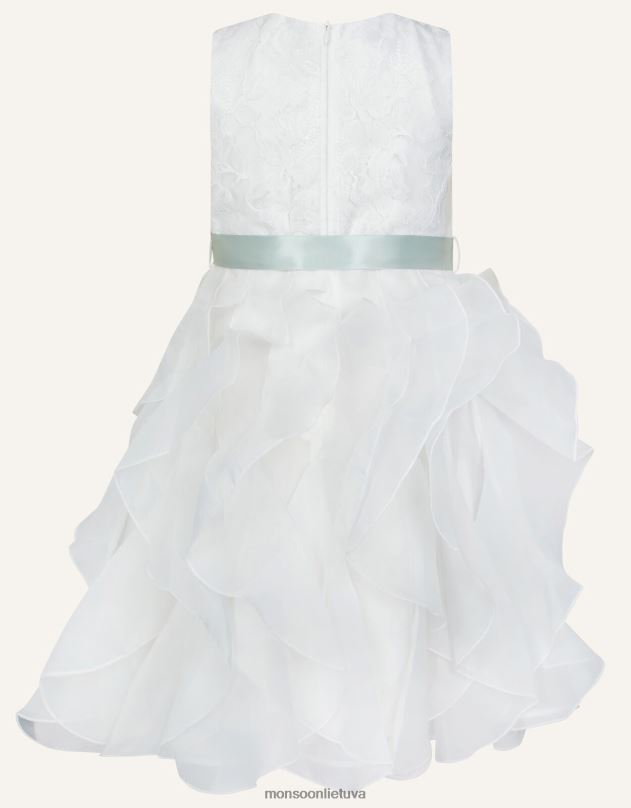 Monsoon nėriniuota suknele mergina dramblio kaulo apranga DPXBJ2036