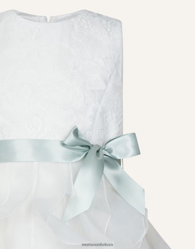 Monsoon nėriniuota suknele mergina dramblio kaulo apranga DPXBJ2036