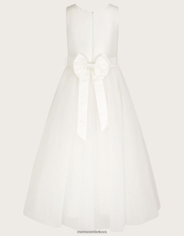 Monsoon odette Alice tiulio maxi suknelė mergina dramblio kaulo apranga DPXBJ2016