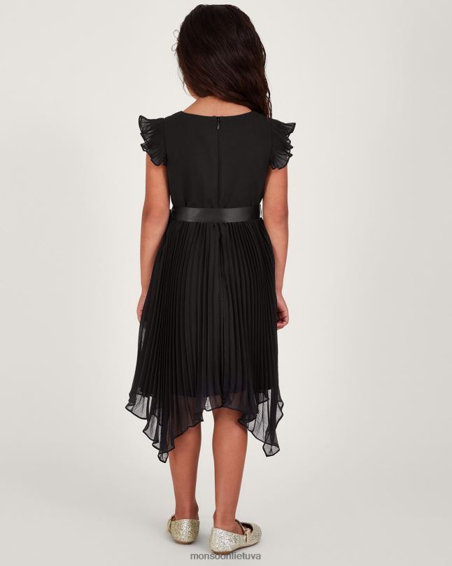 Monsoon rubina klostuota suknelė mergina juodas apranga DPXBJ1751