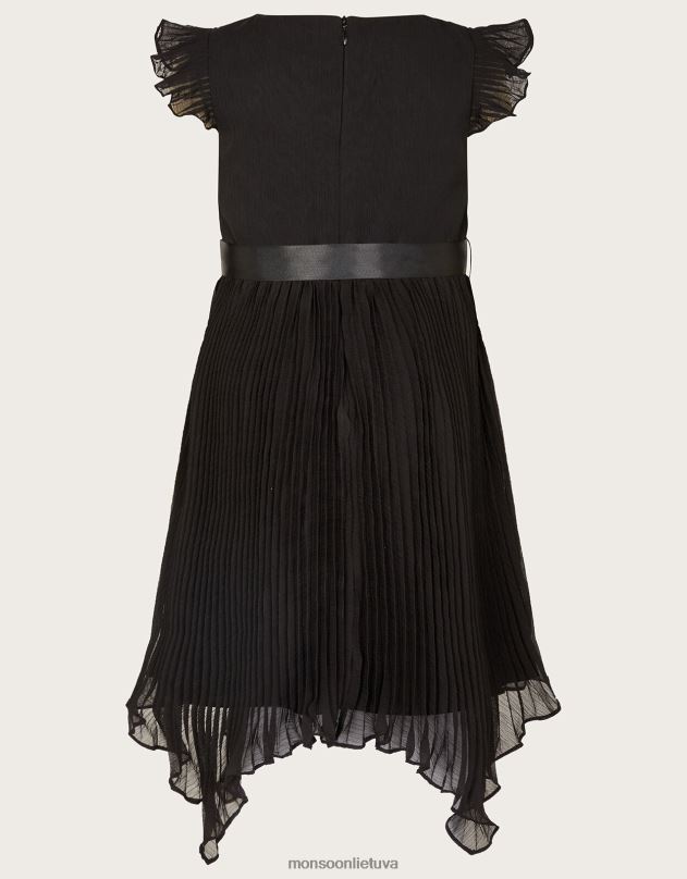 Monsoon rubina klostuota suknelė mergina juodas apranga DPXBJ1751