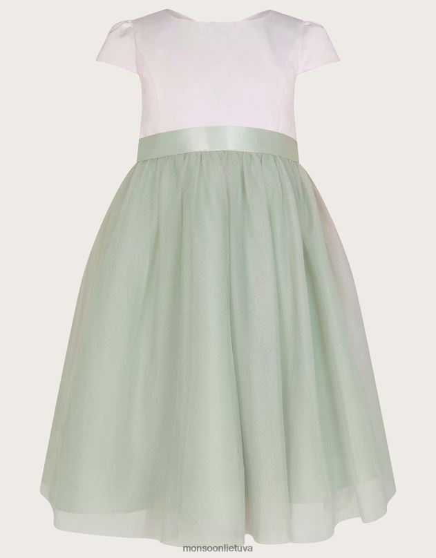 Monsoon tiulio pamergiu suknele mergina žalias apranga DPXBJ1564