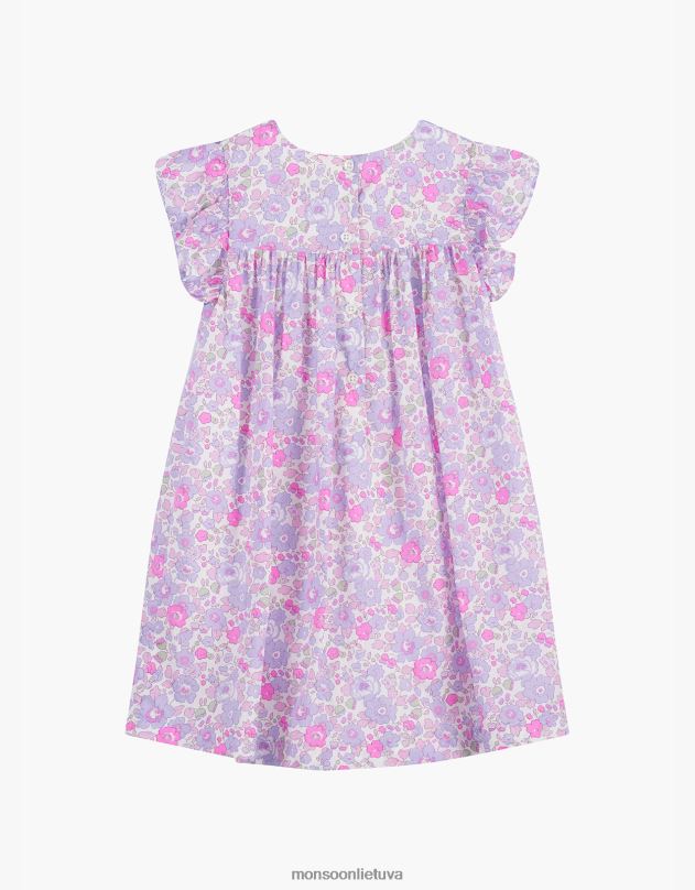 Monsoon trotters betsy maivymasis suknelė vaikai violetinė (alyvinė) apranga DPXBJ1970