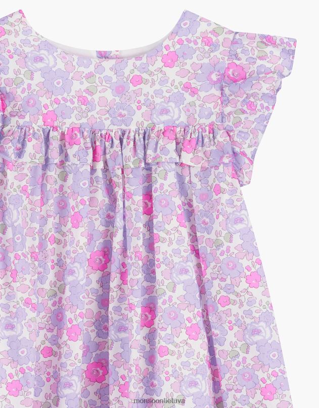 Monsoon trotters betsy maivymasis suknelė vaikai violetinė (alyvinė) apranga DPXBJ1970