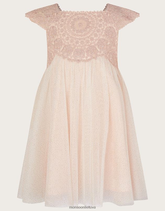 Monsoon vaikiška estella suknelė mergina rožinis apranga DPXBJ2108