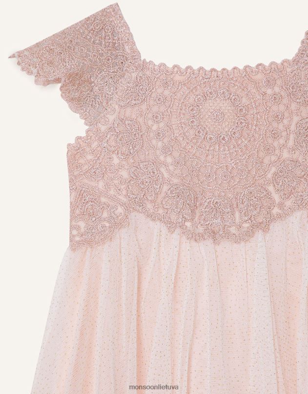 Monsoon vaikiška estella suknelė mergina rožinis apranga DPXBJ2187