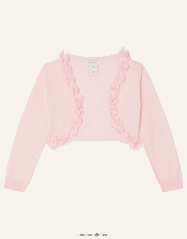 Monsoon Baby flora 3d gėlių megztinis mergina rožinis apranga DPXBJ2058