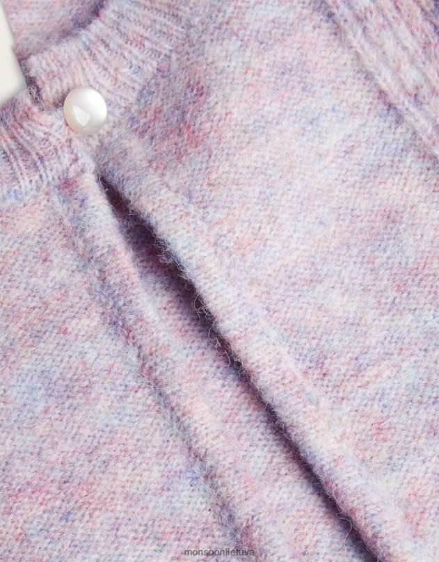 Monsoon Dvigubas bolero megztinis vaikai rožinis apranga DPXBJ1933