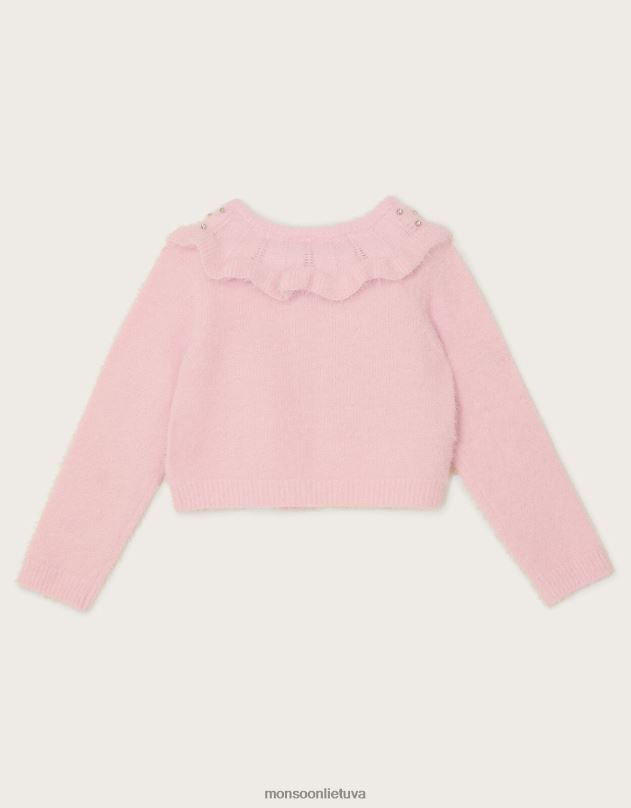 Monsoon bolero megztinis su pūkuota brangakmeniu mergina rožinis apranga DPXBJ1692