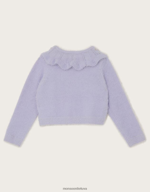 Monsoon bolero megztinis su pūkuota brangakmeniu mergina violetinė (alyvinė) apranga DPXBJ1609