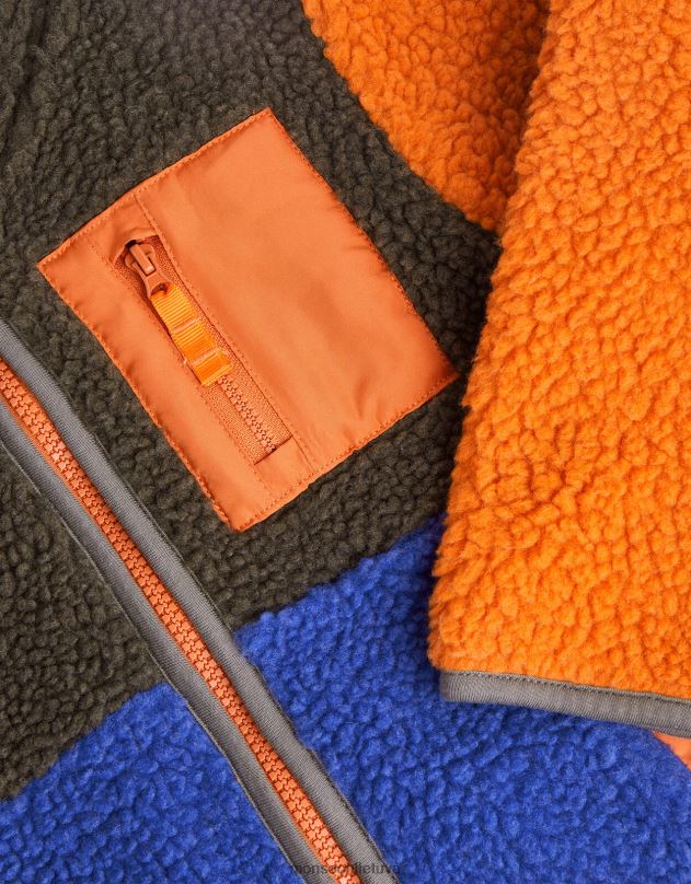 Monsoon colorblock borg vilna berniukas keli apranga DPXBJ2194