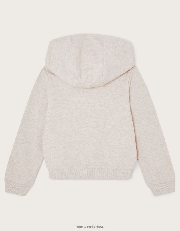 Monsoon džemperis su blizgučiais mergina pilka apranga DPXBJ1746