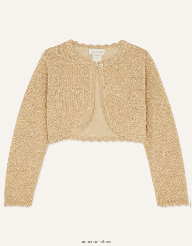 Monsoon kūdikio niamh megztinis mergina auksas apranga DPXBJ2059