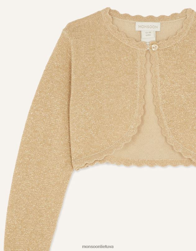 Monsoon kūdikio niamh megztinis mergina auksas apranga DPXBJ2059