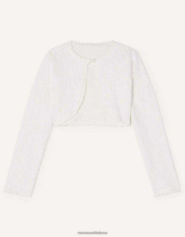 Monsoon nėriniuotas megztinis mergina dramblio kaulo apranga DPXBJ1871