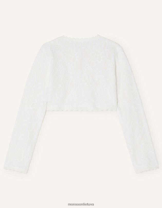 Monsoon nėriniuotas megztinis mergina dramblio kaulo apranga DPXBJ1871