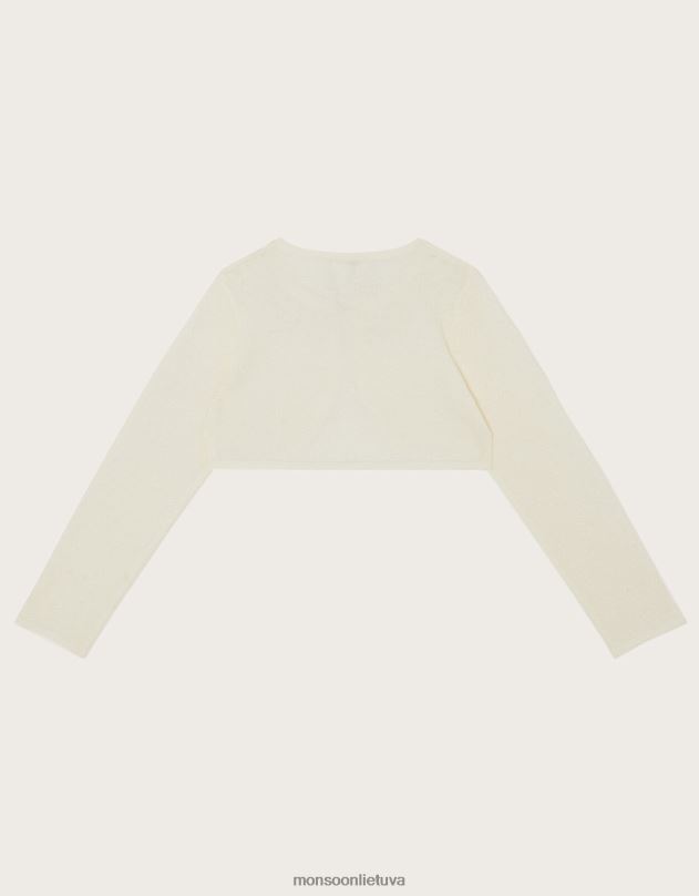 Monsoon perlų apdailos megztinis mergina dramblio kaulo apranga DPXBJ1822